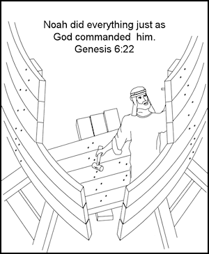 Noah building the ark