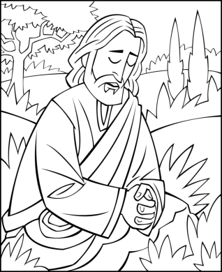 jesus praying in the garden