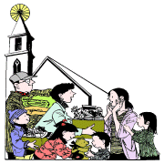 Christians at church