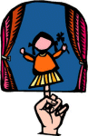 finger puppet stage