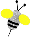 thumb print bee